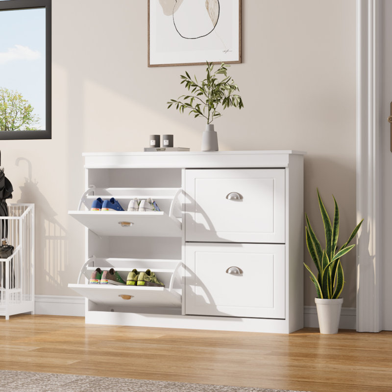 16 Pair Shoe Storage Cabinet