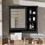Armoire de rangement murale à miroir avec tablette réglable, charnières à fermeture en douceur pour la salle de bain-2125337223