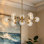  AuraGlobe 12 - Light Dimmable  Glass Sputnik Chandelier for Dining Room