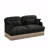Comfy Chenille Leopard Printing Loveseat Sofa,Delicate Tassel Edge,Modern Fashion Modular Sectional Couch,Ergonomic Back And Seat Design, Easy Assembly,Deep Seat Couch For Living Room,Green Black-624404854
