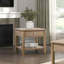 Table de bout Classic 1Pc avec tiroir et tablette ouverte