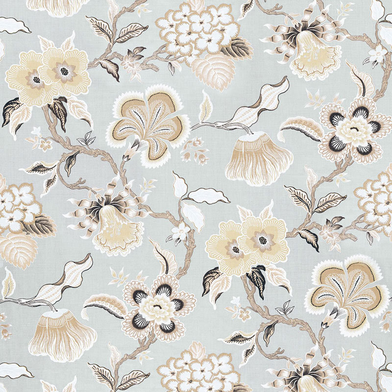 Tissu Schumacher x Celerie Kemble Hothouse, Minérale