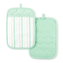 Martha Stewart Daisy Stripe 2-pc. Oven Mitt Set