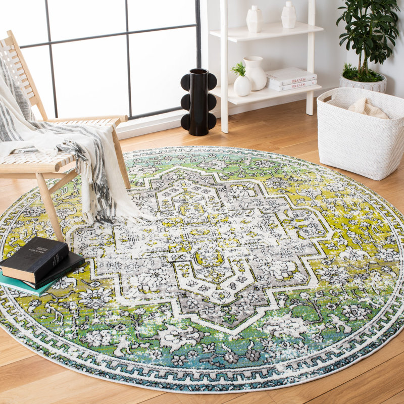 Skyler Performance Oriental Rug, Round 6'7"