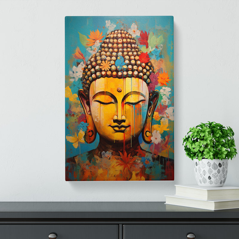 Buddha Expressionism No.3 - No Frame Print, 60cm H x 40cm W x 3cm D