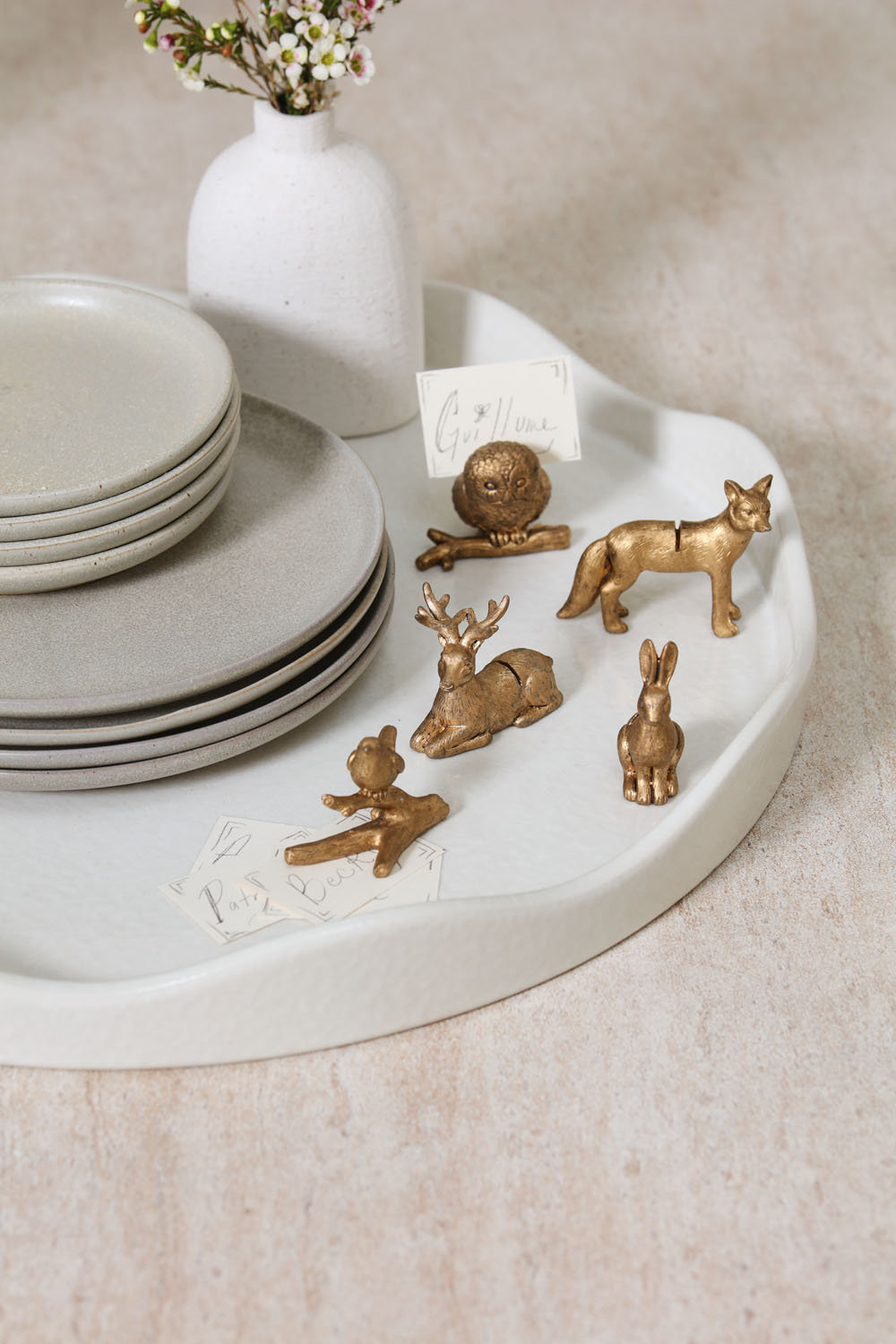 Enchanted Critter Name Card Holder, 2.5 in x 3.25 in