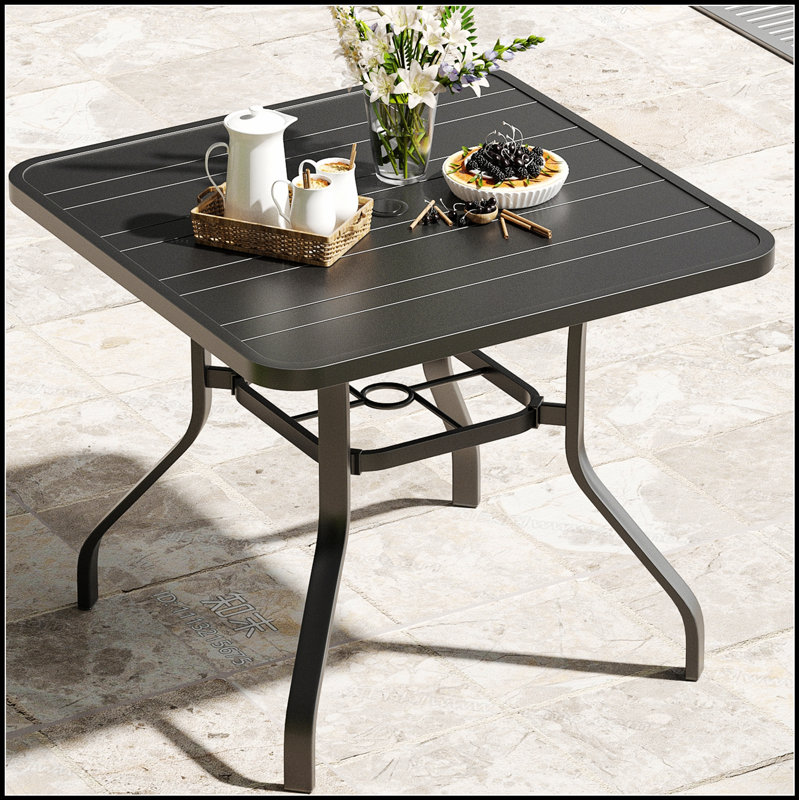 Square Patio Dining Table with 1.57\