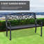 Aalena Steel Outdoor Bench