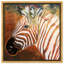 Zebra Sunset Framed Giclée Canvas Print-6560686-106353319
