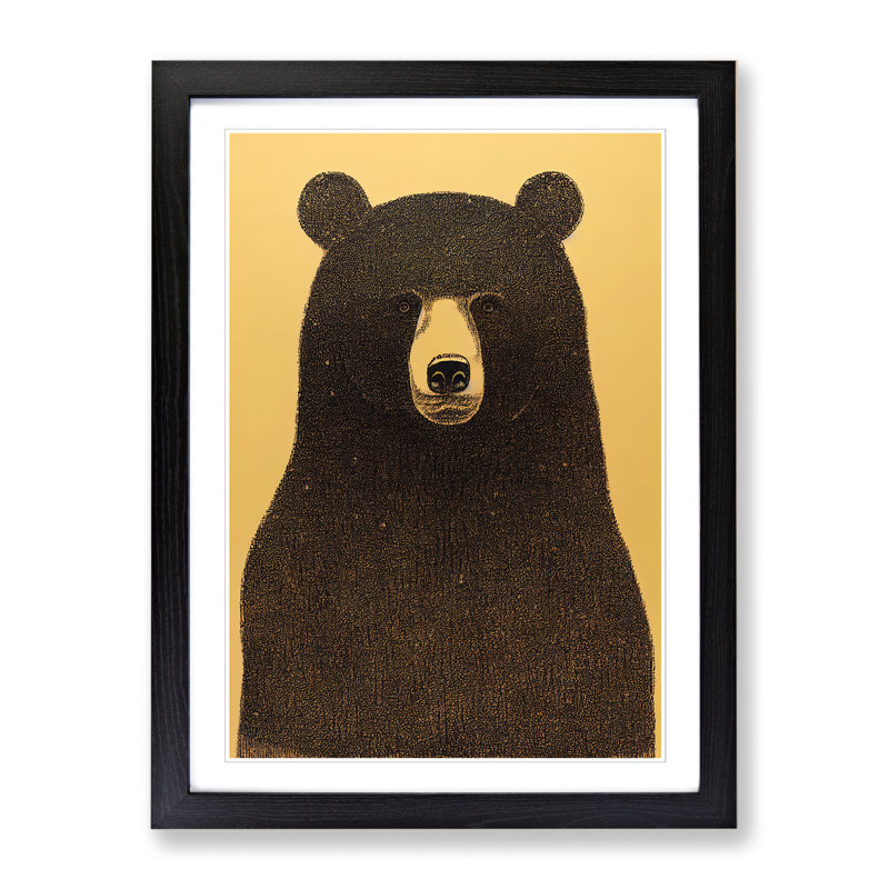Bear Fantasy - Framed Print, 34cm H x 25cm W x 2cm D, Walnut Framed
