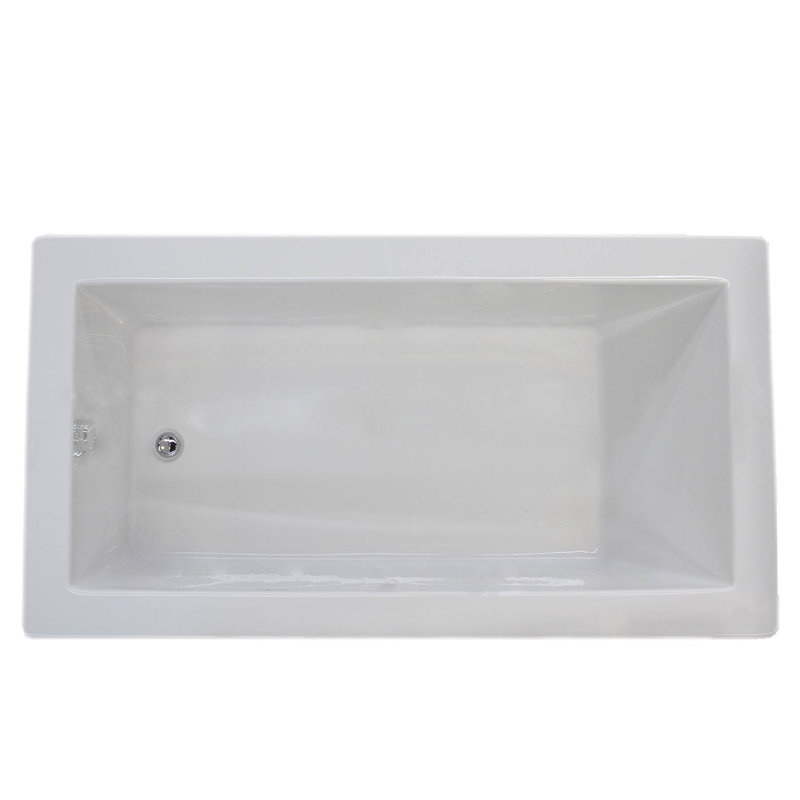 Guadeloupe 59.25'' x 36'' Soaking Acrylic Bathtub