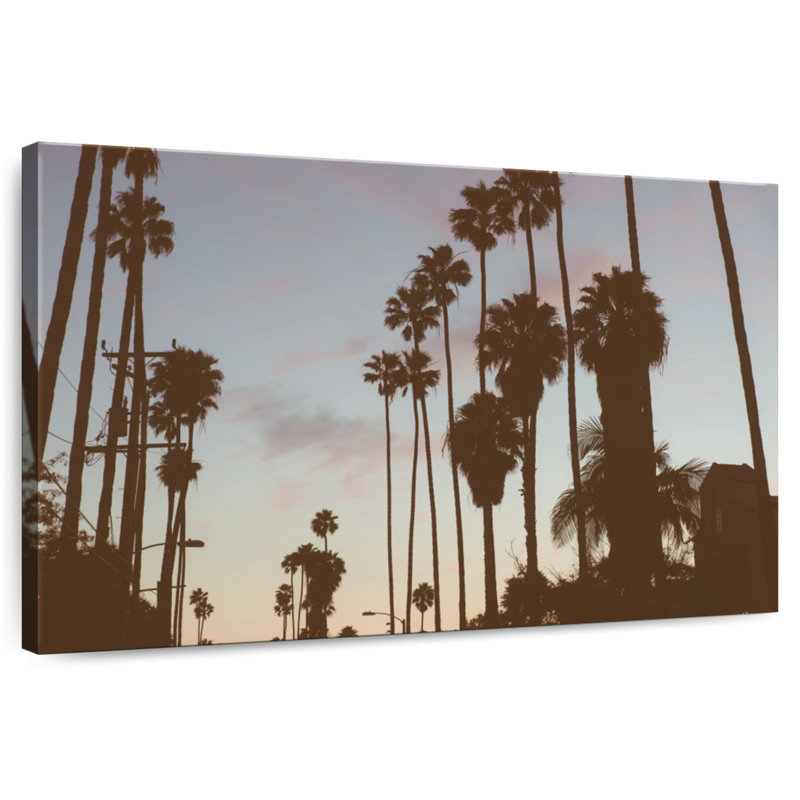 Harpa Los Angeles Palms Silhouette, 16" H x 24" W