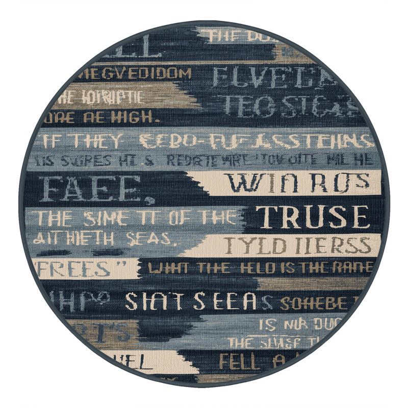  Tapis nautique lavable, Rond 7 pi