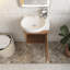 Ensemble de meuble-lavabo simple 17 po avec plateau en céramique Morfou-340950689