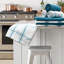 Cotton Stripe Waffle Tea Towel Kitchen Towel-1536527780