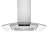 Empava 35.43 " W Glass and Stainless Steel 400 CFM Convertible Island Range Hood with Baffle Filter