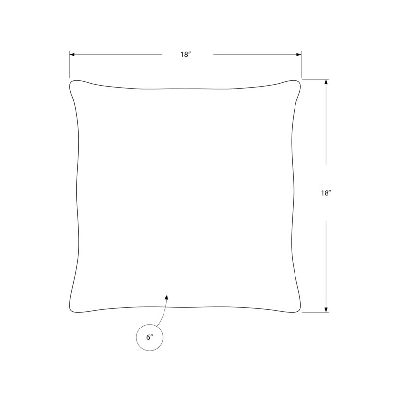 Coussin décoratif en polyester hypoallergénique mauve 18 po x 18 po avec insert pour canapé, canapé et chambre à coucher