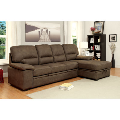 Hermínia Upholstered L-Shaped Sectional Right Hand Facing