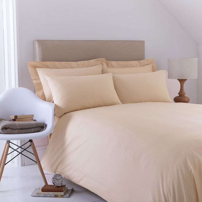 Izyan Percale Fitted Sheet, Small Single (2'6), Biscuit