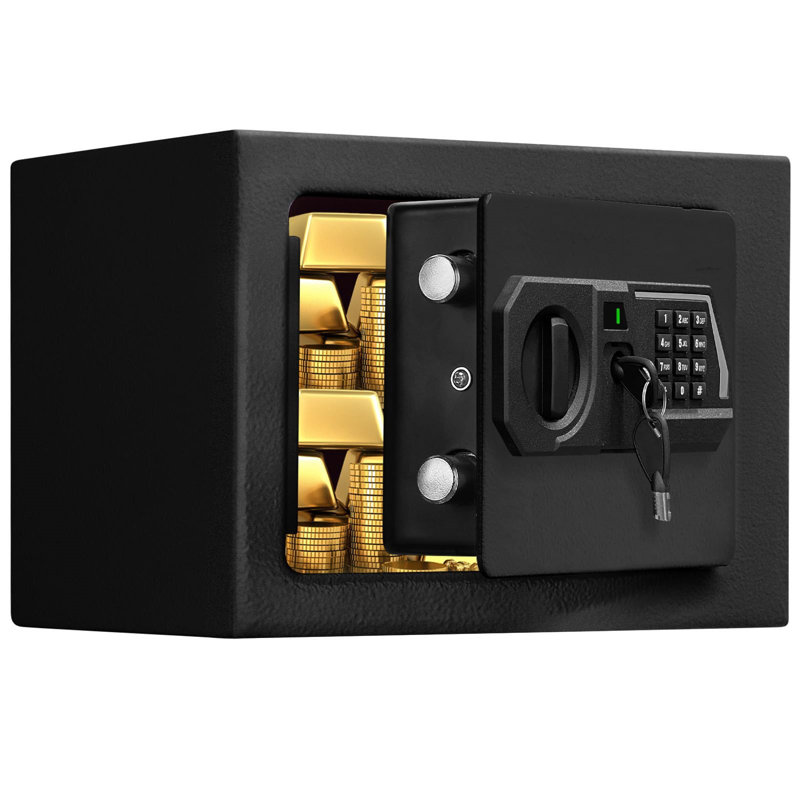 Black Solid Steel Electronic Digital Security Safe Box