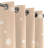 Corderius Polyester Snowflake Silver Foil Print Blackout Thermal Grommet Curtains-86404485-86404486