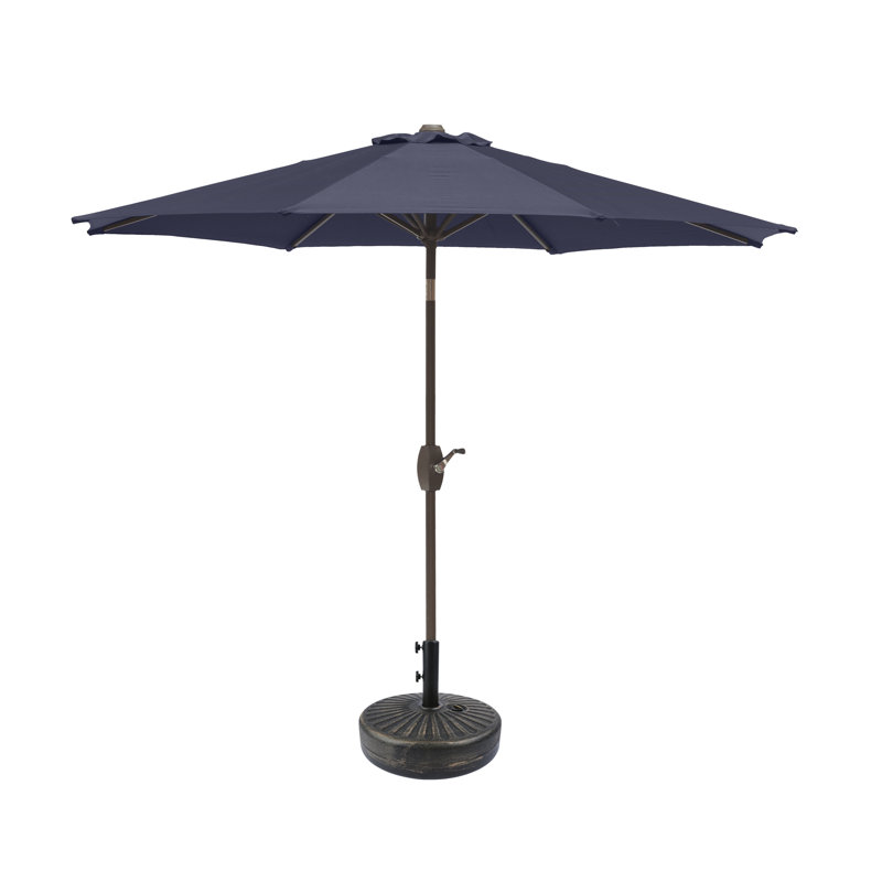 Parasol de marché 108 "Pierpoint, Bronze, Bleu marine