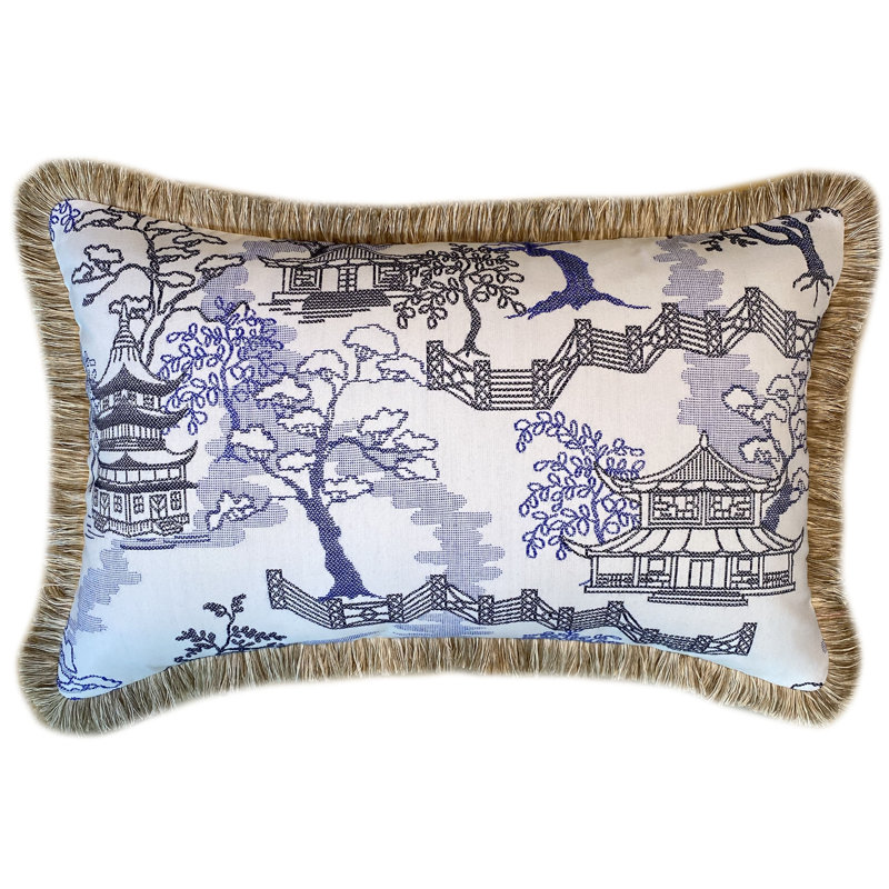 Sallie Duncan Designs Lumbar Indoor/Outdoor Pillow Cover & Insert