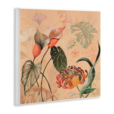 Plaque murale feuillage tropical superposé, design par Dusza