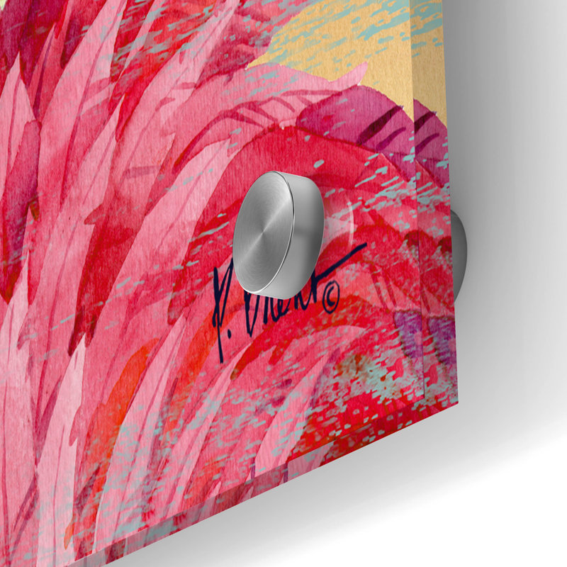 "Flamingo Girlfriend" par Paul Brent, H 24 po x l 36 po x P 0,2 po