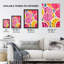 Wall Art Print Sliced Dragon Fruit Kitchen Artwork Pink Vibrant Abstract Oil Painting Poster