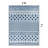 Ramveer Geometric Ivory/Blue Reversible Indoor/Outdoor Area Rug-193850949