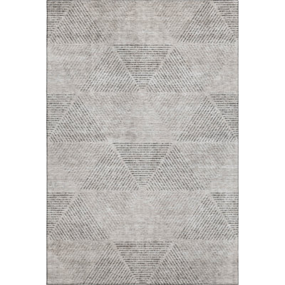Premium Machine Washable Prisco Taupe Rug
