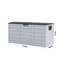 WFX Utility 112cm W 290L Water Resistant Plastic Deck Box in Grey