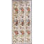 Antique Ivory European Floral Pattern English Victorian Needlepoint Carpet