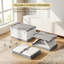 Plastic Storage Box with Wheels & Lid-796386907-796386908