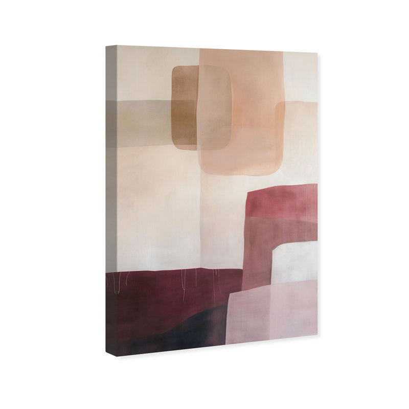 Ruby Dreams I Canvas Abstract Print by Oliver Gal, Black Frame, 10 x 15, 15"H x 10"W, Canvas Unframed