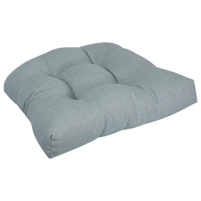 19-Inch Rounded Back Woven Olefin Outdoor Chair Cushion
