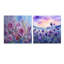 Florescence mauve mauve - ensemble de 2 verres sur pied en acrylique-1208174185