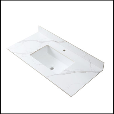 Plateau de meuble-lavabo simple Rosalio