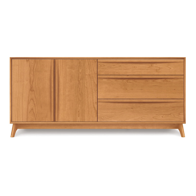 Catalina 66.13'' Solid Wood Sideboard, Natural Cherry