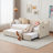 Twin Upholstered Daybed Frame with Trundle-2012325981