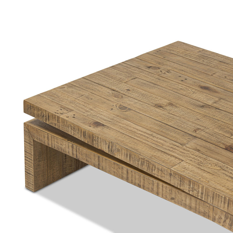 Matthes Rectangular Single Coffee Table, Sierra Rustic Natural