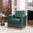 Azib 31'' Wide Genuine Leather Top Grain Leather Swivel Armchair-777011264