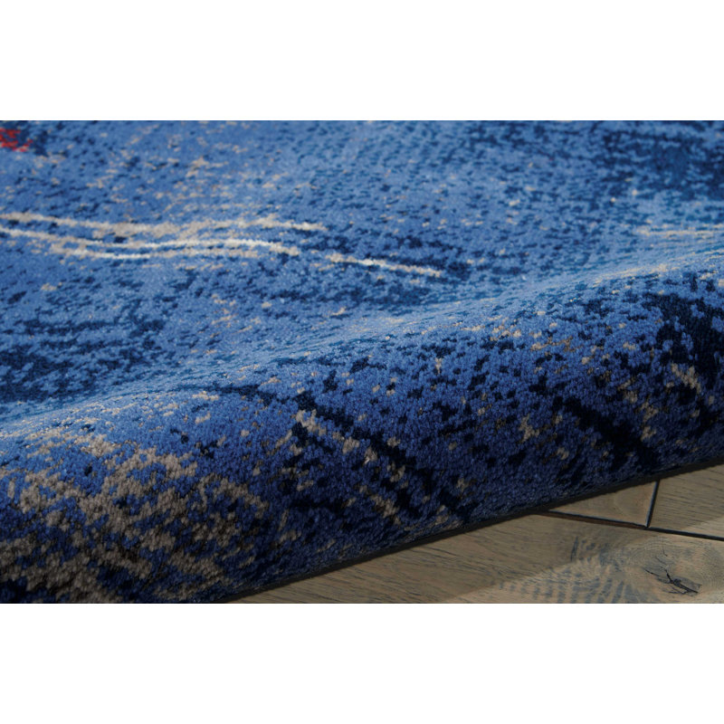 Tapis bleu Cannes, Rectangle 2 pi 3 po x 3 pi