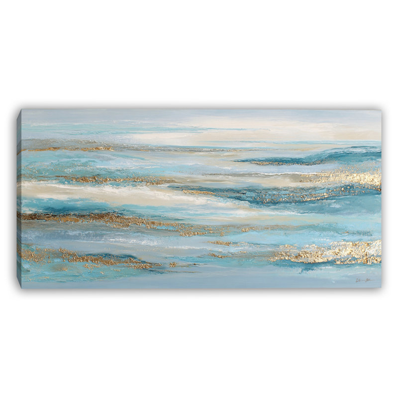 «Ocean Light», art mural sur toile tendue, H 24 po x l 48 po x 1,5 po