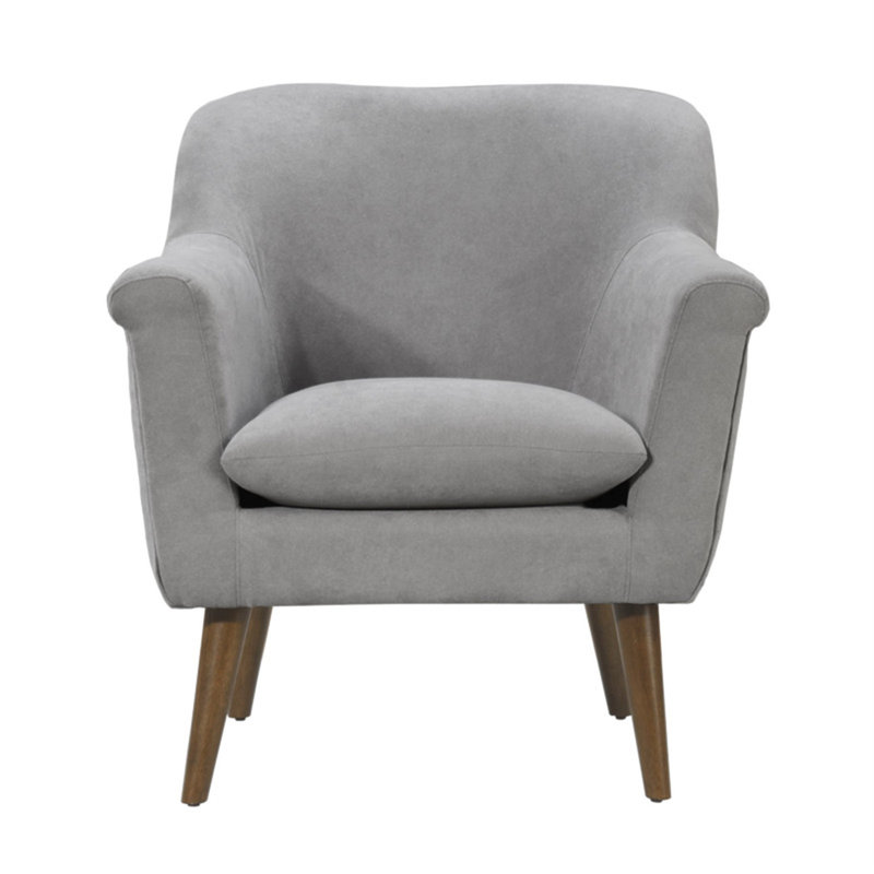 Fauteuil surdimensionné en tissu tissé gris acier l 31,5 po Savona