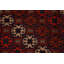 Tapis rouge Balouch en laine nouée à la main de conception unique 3 pi 8 po x 6 pi 6 po New Age