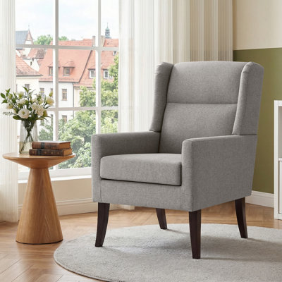  High-Back Upholstered Polyester Accent Armchair for Living Room Bedroom