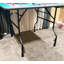 Pieds de table pliants en acier robuste résistants à l'électrophorèse pour accessoires de table pliables droits et pliés