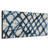 Extra Large Wall Art Fabric Print - Bold Navy Grid Abstract on Neutral Ground Artwork Decor for Living Room or Bedroom - "Frame Assembly Required (Unfinished Frame)"-294305488